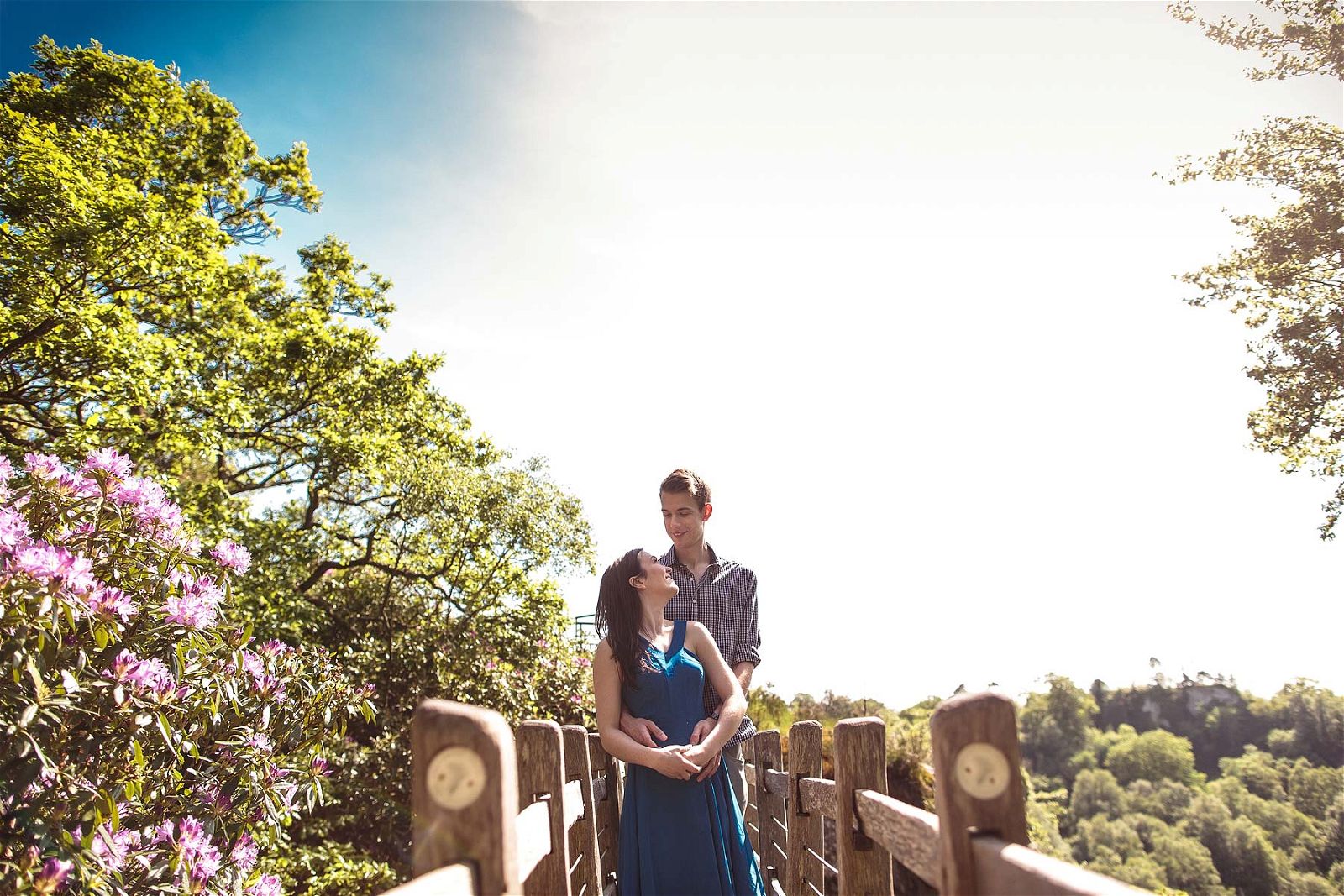 A relaxed afternoon with a beautiful couple at Hawkestone Park in Shrewsbury by Shrewsbury Reportage Wedding Photographer Stuart James