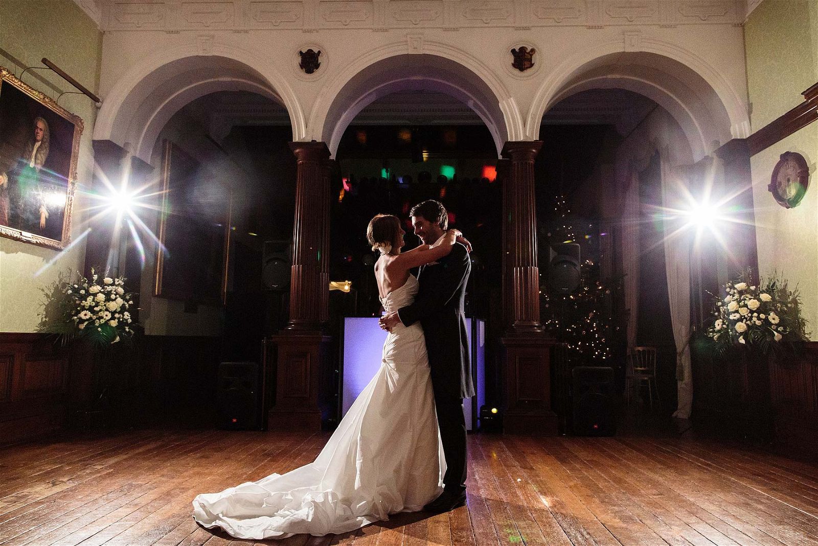 Beautiful first dance photographs at Sandon Hall in Stafford by Documentary Wedding Photographer Stuart James