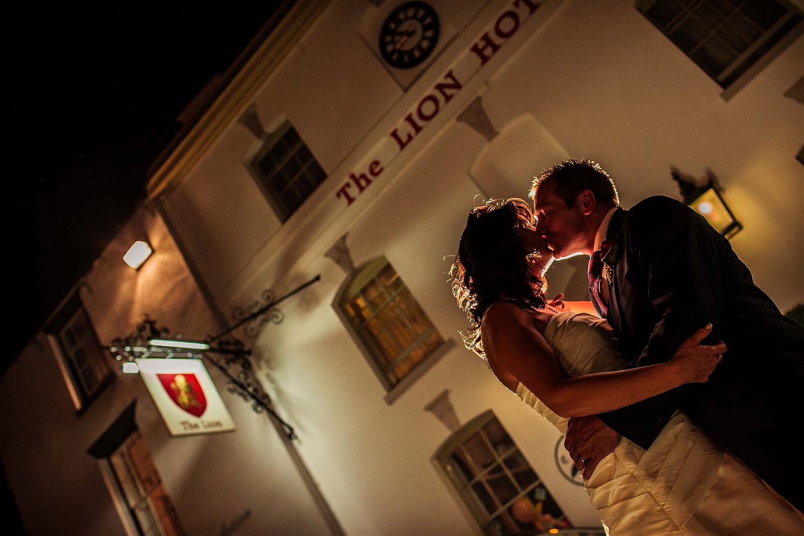 Creative modern wedding photography at The Lion Hotel in Brewood by Documentary Wedding Photographer Stuart James