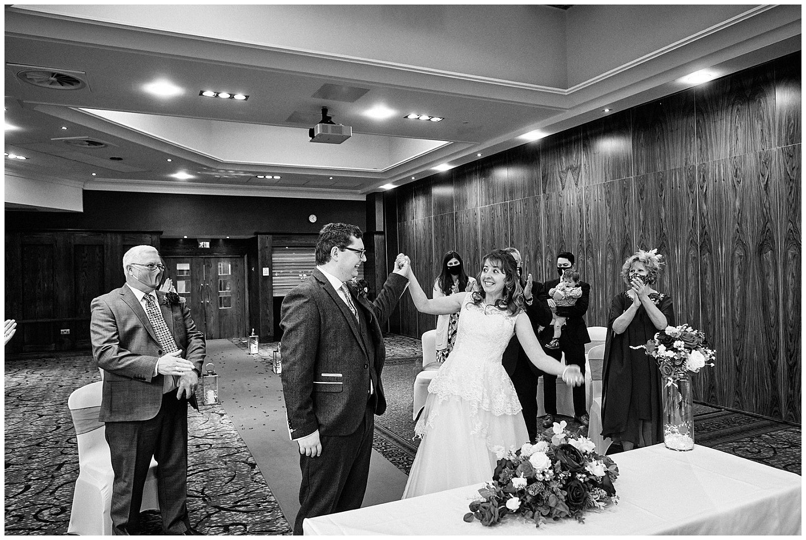 Creative documentary wedding photography at Drayton Manor Hotel