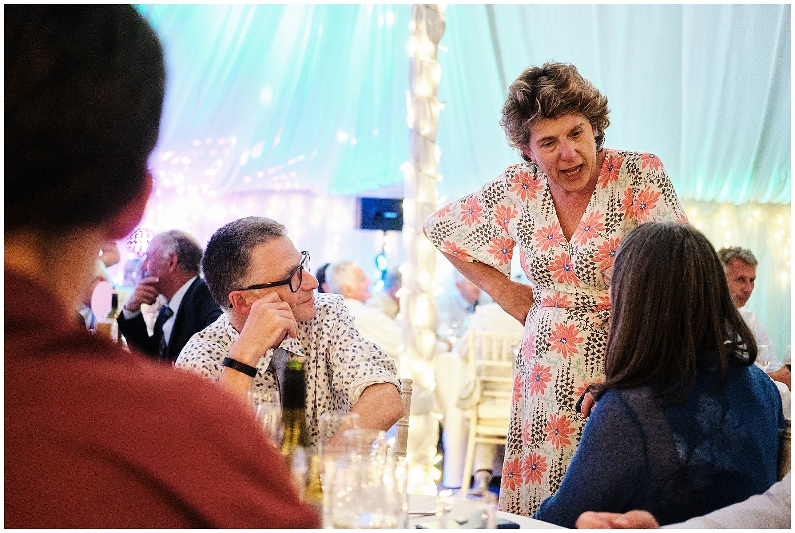 Unobtrusive natural photographs that show guests interacting and having the best time at Goldstone Hall in Shropshire by Documentary Wedding Photographer Stuart James