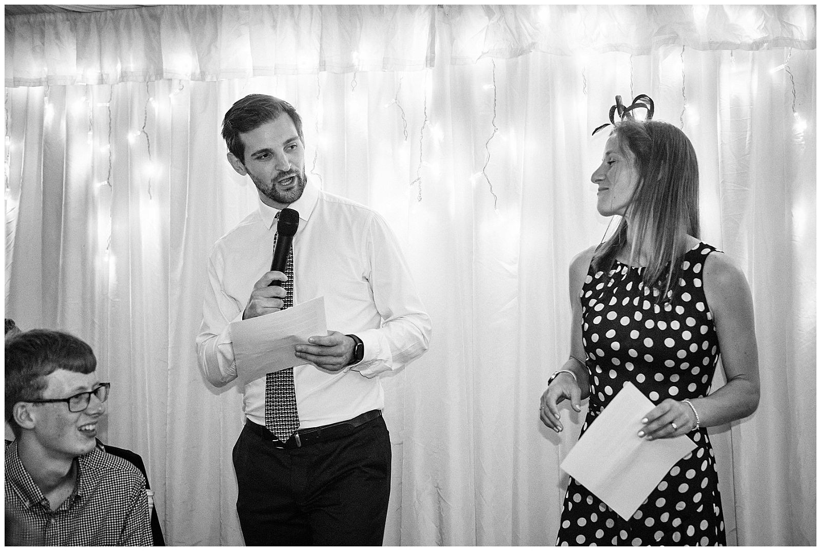 Beautiful moments to capture as the brides children give a speech to wonderer reception at Goldstone Hall in Shropshire by Documentary Wedding Photographer Stuart James
