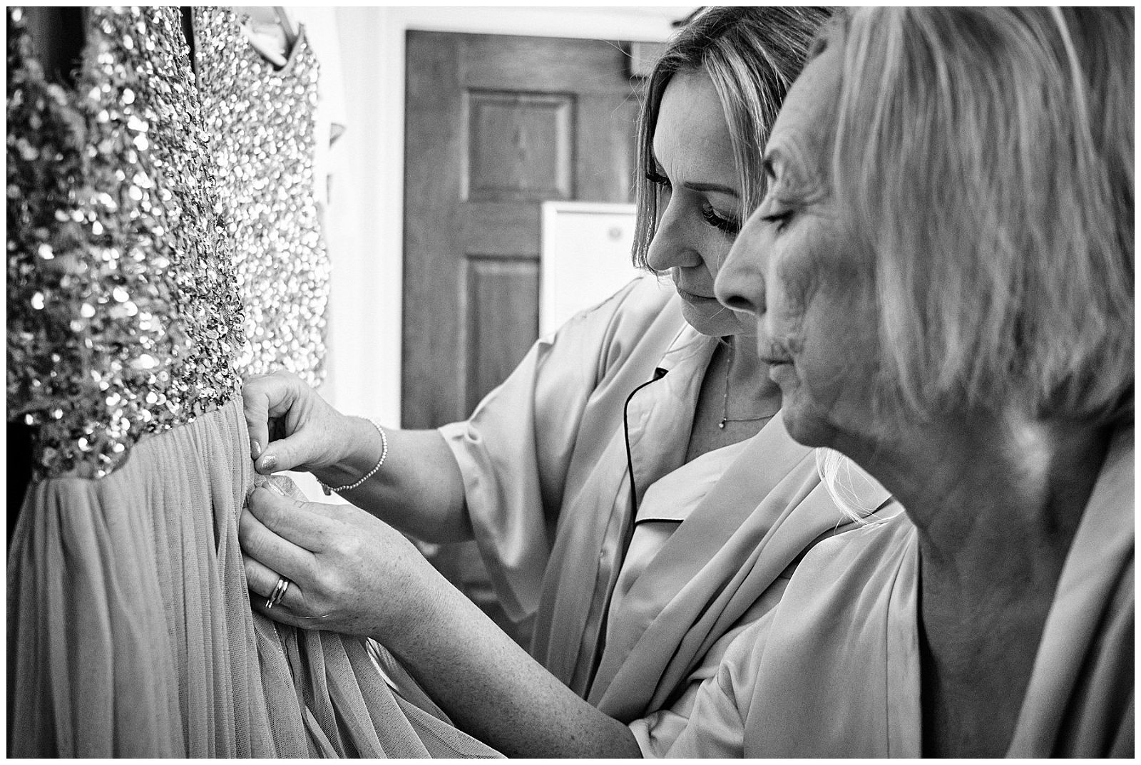 Capturing the wedding morning preparations for the bridal party at Hawkstone Hall in Shrewsbury by Documentary Wedding Photographer Stuart James